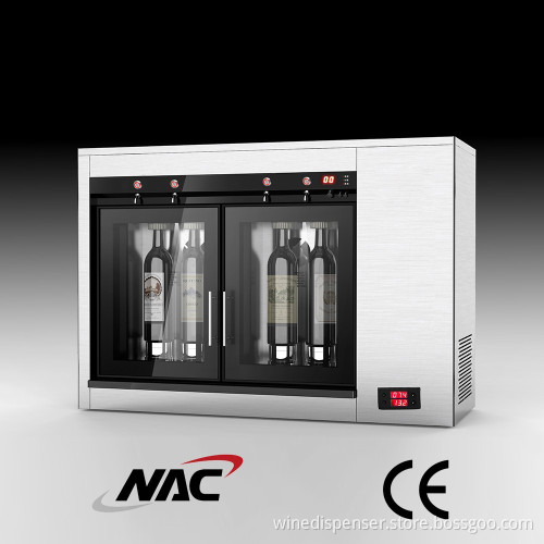 Wine dispenser and preserver portable 4 bottles
